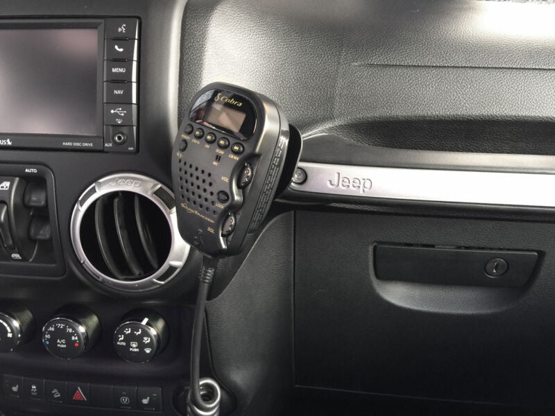Radio Bar Passenger Holder 75WXST CB Mic Grab Mount Fits For Wrangler JK 2011-up