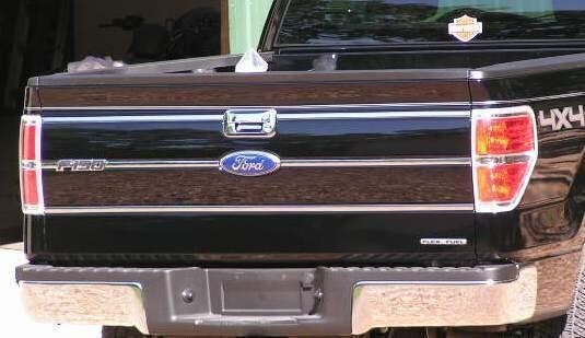 2009-2014 Ford F150 Chrome Tailgate Trim Molding Inserts By Automotive Authority