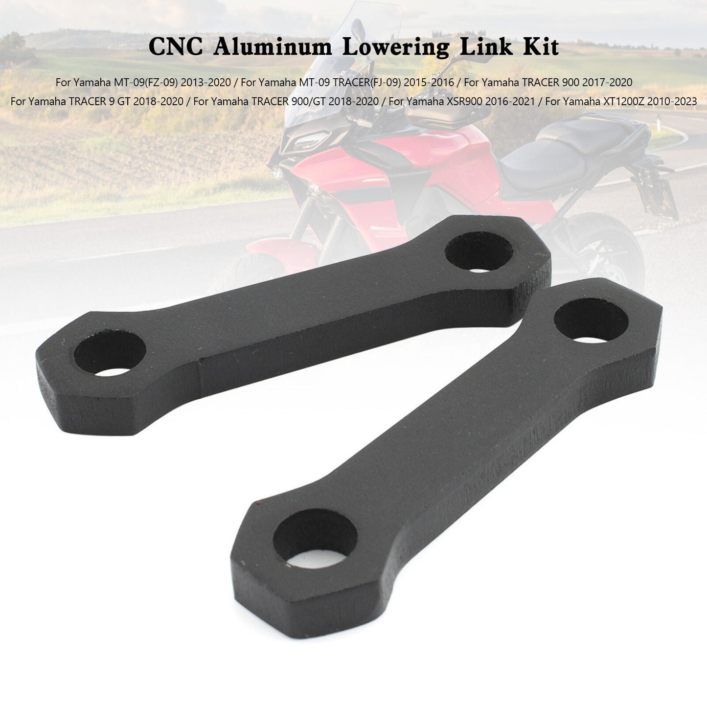 CNC Aluminum Lowering Link Kit For Yamaha MT-09 TRACER 900 XSR900 XT1200Z