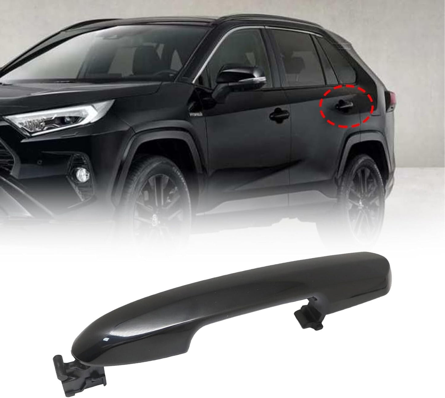 Rear Left or Right Side Outside Exterior Door Handle For 2017-2023 Toyota RAV4