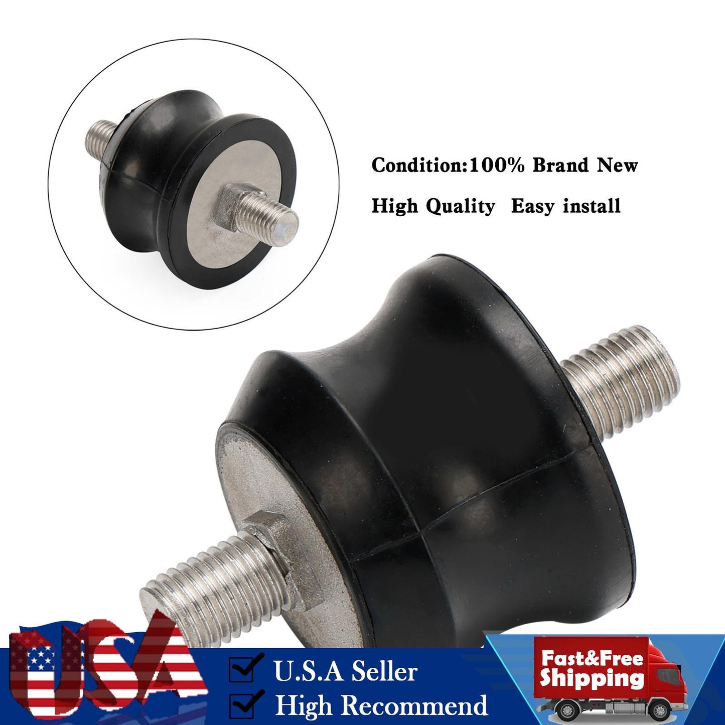 664-44514-00-94 Upper side mount damper for YAMAHA 20HP 25HP 30HP outboard