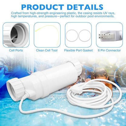 Salt Cell T-15 For Hayward Turbo TCELL940 W3T-CELL-15 40000 Gal In-Ground Pools