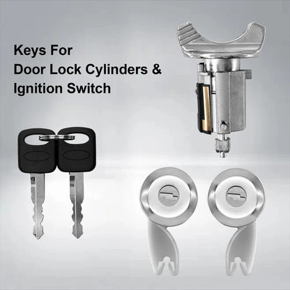 Ignition Switch & Door Lock Cylinder Set For 1990-95 Ford F150 F250 F350 Ranger