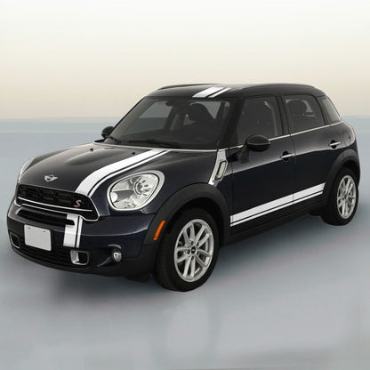VINYL HOOD, TRUNK, and ROCKER RALLY STRIPES RACING KIT For MINI COOPER