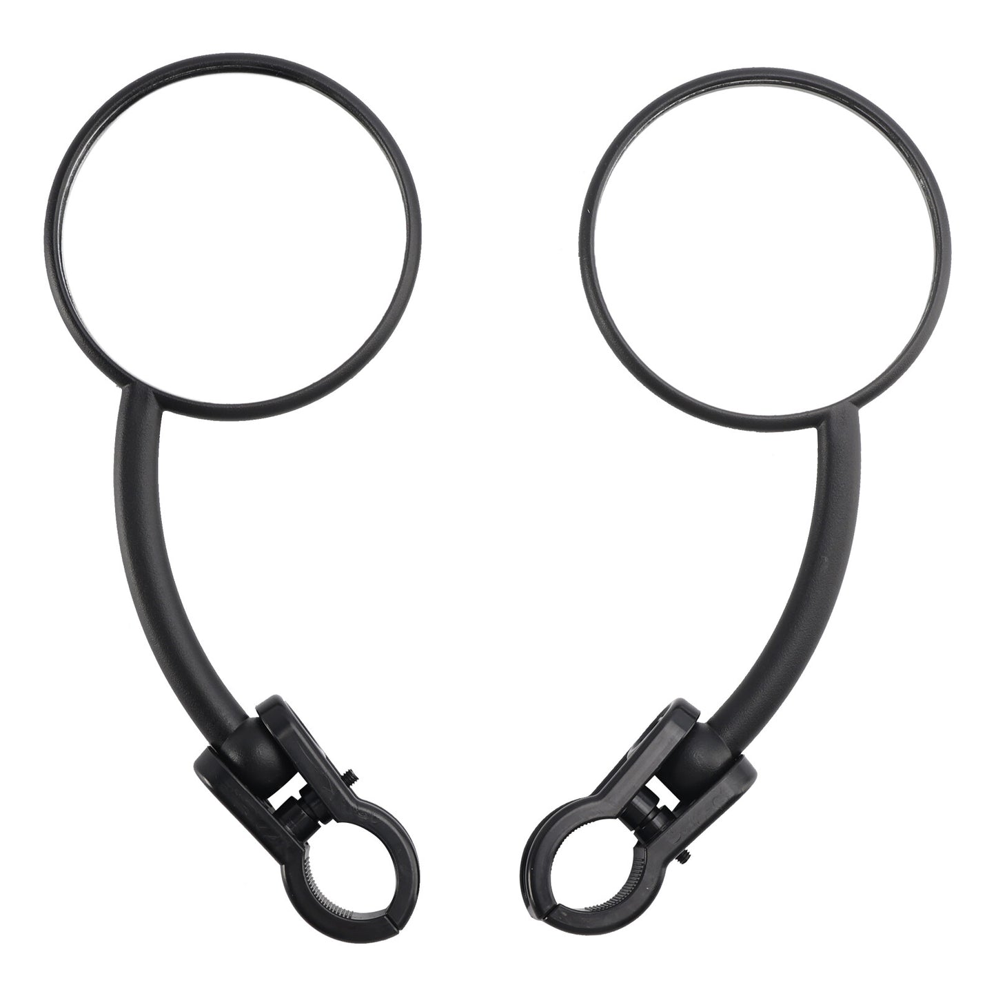 EASY CLAMP ON FOLDING MIRROR SET FOR ENDURO MX CROSS TRAIL ATV SUPERMOTO