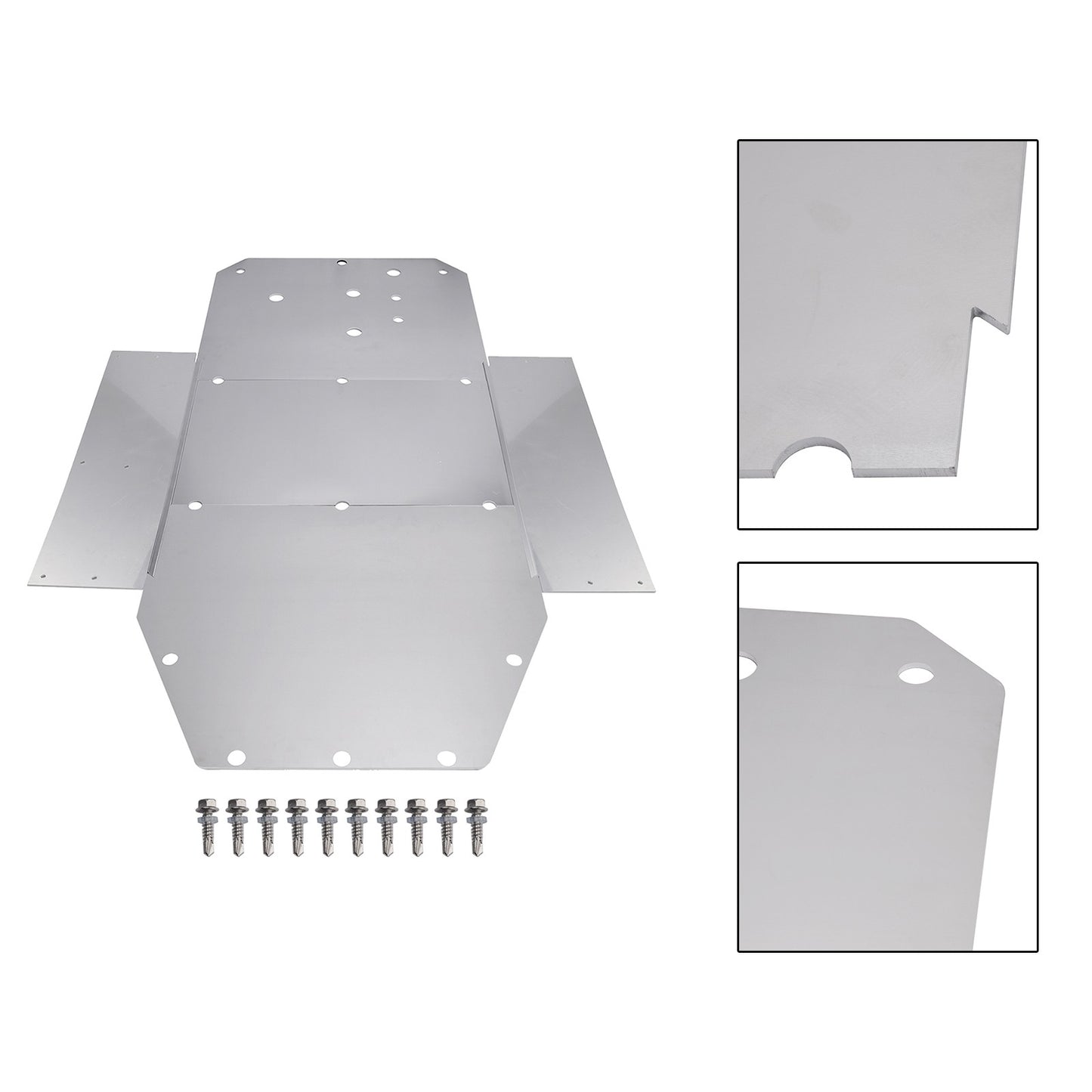 Chassis Guard Aluminum Skid Plate For Polaris Rzr 800 2008-2014 S 900 2015-2016