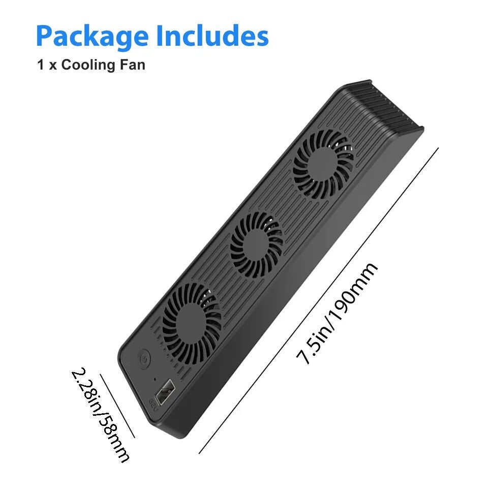 External Cooling Fan Cooler Game Accessories for PS5 PlayStation 5 Host Console