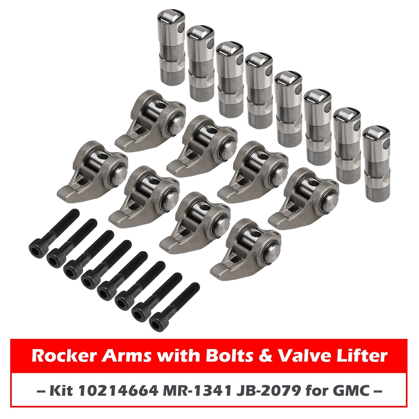 Rocker Arms with Bolts & Valve Lifter Kit 10214664 MR-1341 JB-2079 for GMC
