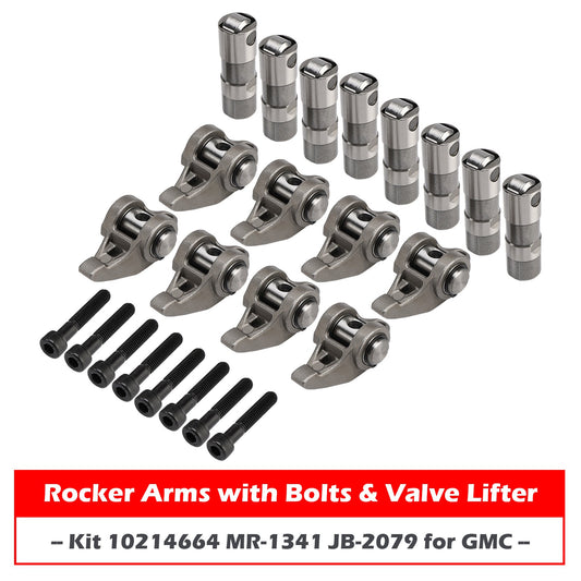 Rocker Arms with Bolts & Valve Lifter Kit 10214664 MR-1341 JB-2079 for GMC