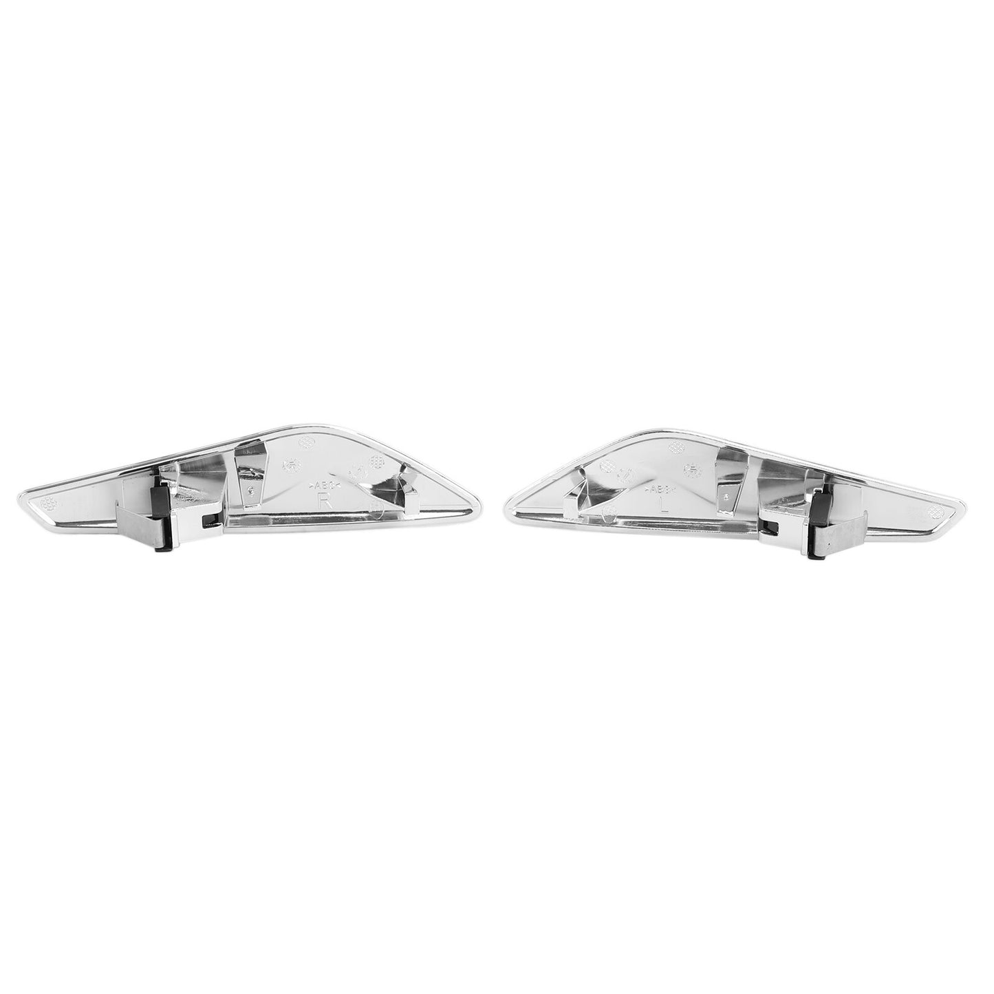 Pair Chrome Front Side Fender Trim Finisher 51117338569/570 For BMW F25 F26 X3