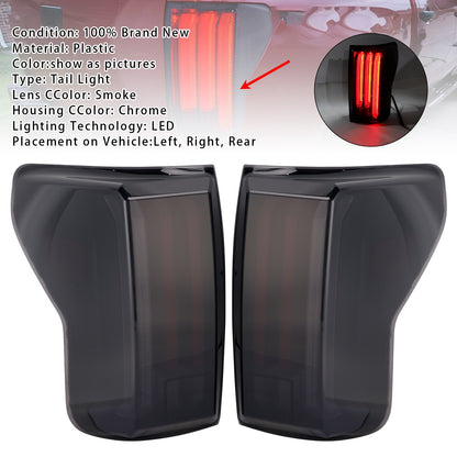 Left+Right LED Tail Lights For Toyota Tundra 2007-2013 Black Housing Smoked Lens