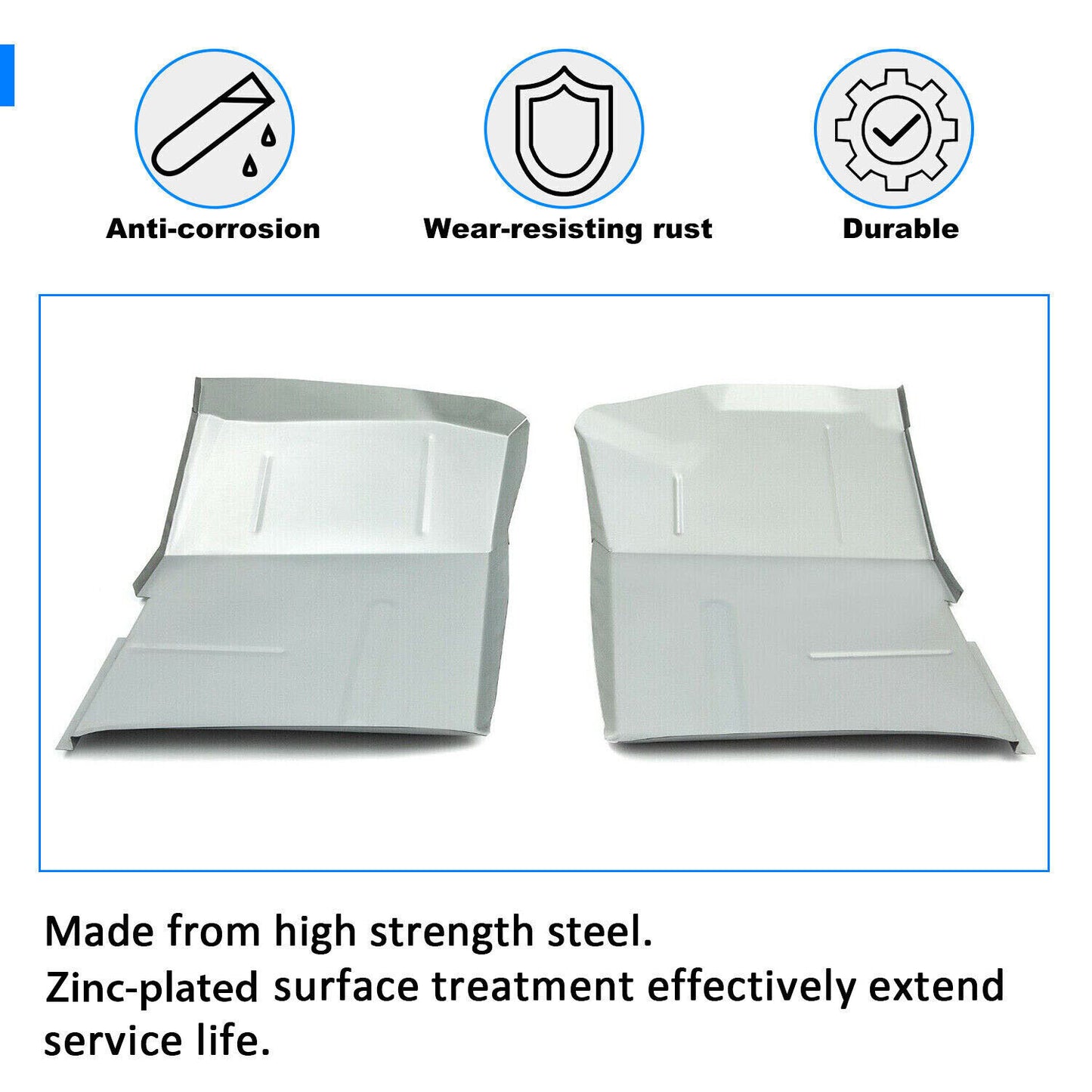 Solid Spare Zinc-plated Extended Floor Pans For Chevy GMC Truck Blazer Jimmy Suburban 73-87