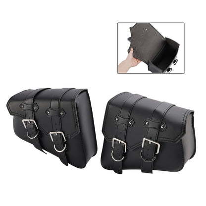 Side Tail Bag Saddlebag Color Matching Luggage Black 21L For Scooter Motorcycle