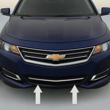 For 2014-2017 CHEVY IMPALA CHROME FRONT BUMPER TRIM KIT