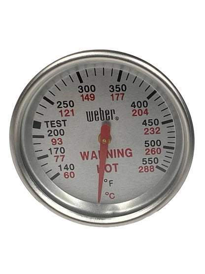 Solid Spare Weber Gas Grill Replacement Dual Purpose Thermometer 62538