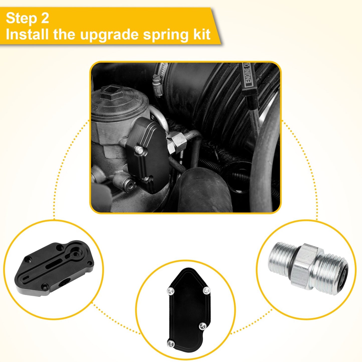 6.0L Powerstroke Spring Kit Upgrade For 03-07 Ford F250 F350 F450 F550 Excursion