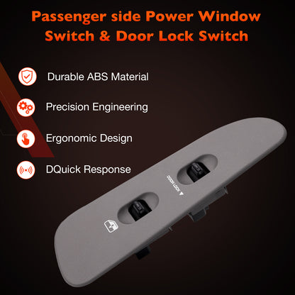 Power Window Door Lock Mirror Switch LH RH w/ Bezel Set For 01-09 Dodge Ram 1500