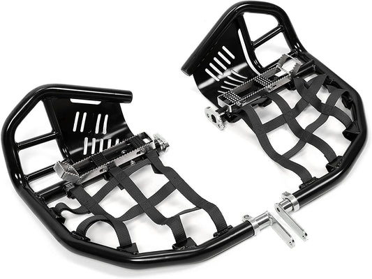 Solid Spare Nerf Bars W/ Nets Pro Peg Bars For Honda Sportrax 400 TRX 400EX 400X All Years