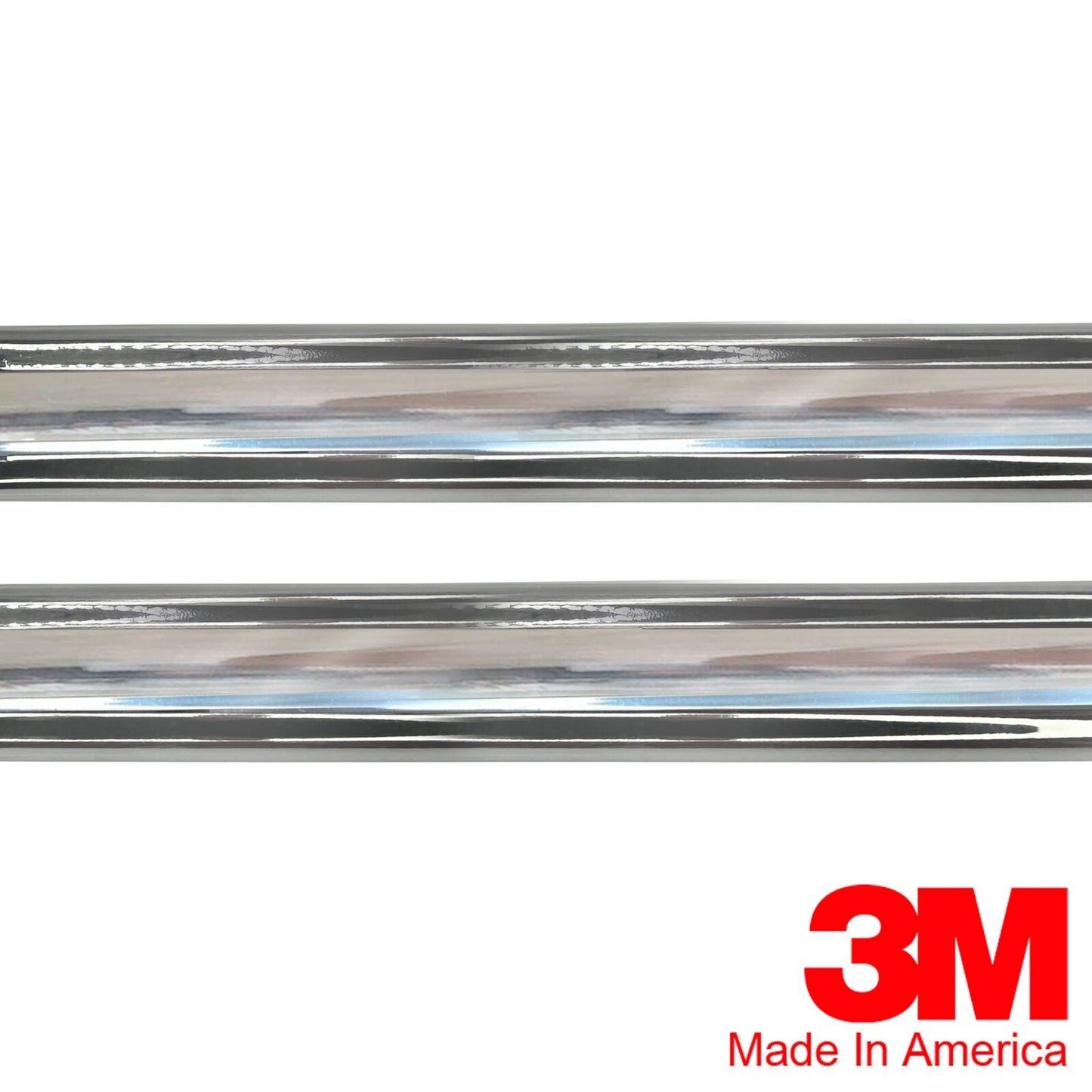 Vintage Style 5/8" Chrome Side Body Trim Molding - Formed Pointed Ends