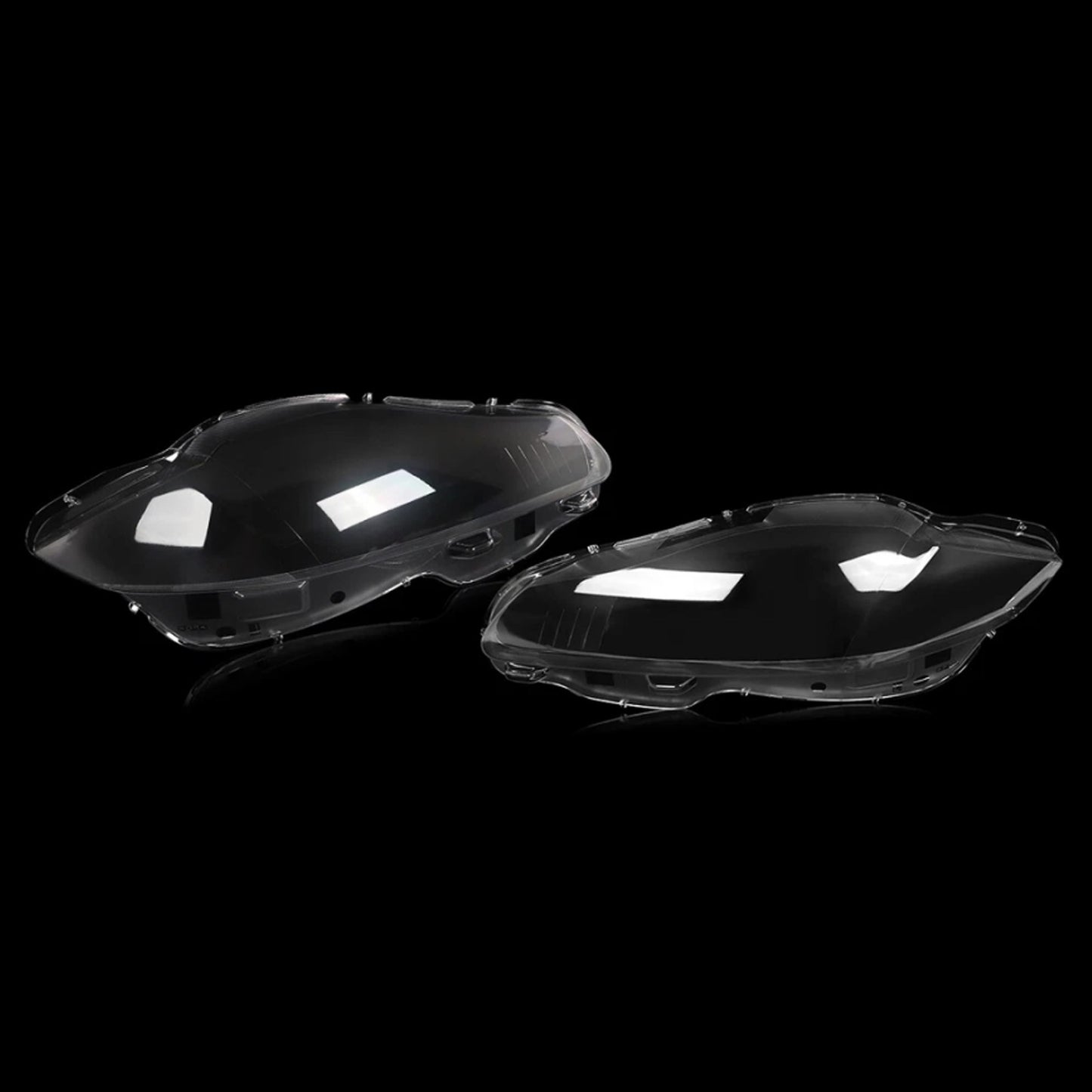 Pair Front Headlight Lens Cover Shell Clear For Jaguar XJ XJL 2010-2019