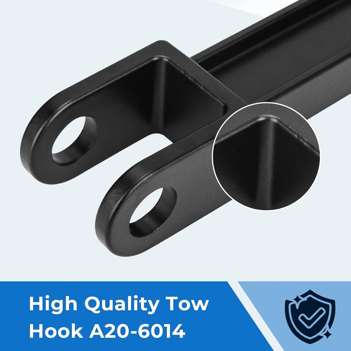 A20-6014 Single Tow Hook for Peterbilt/Kenworth with Pull Pin & Frame Pin