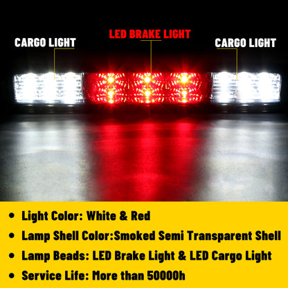 Solid Spare For Chevy Silverado GMC Sierra 1500 2500HD 3500HD 07-13 14 LED 3RD Brake Light