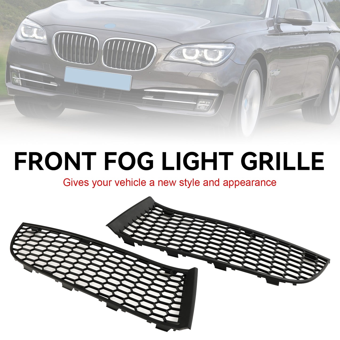 Front Bumper Lower Grille 51117903673 51117903674 Fit BMW F01 F02 2009-2015 #8