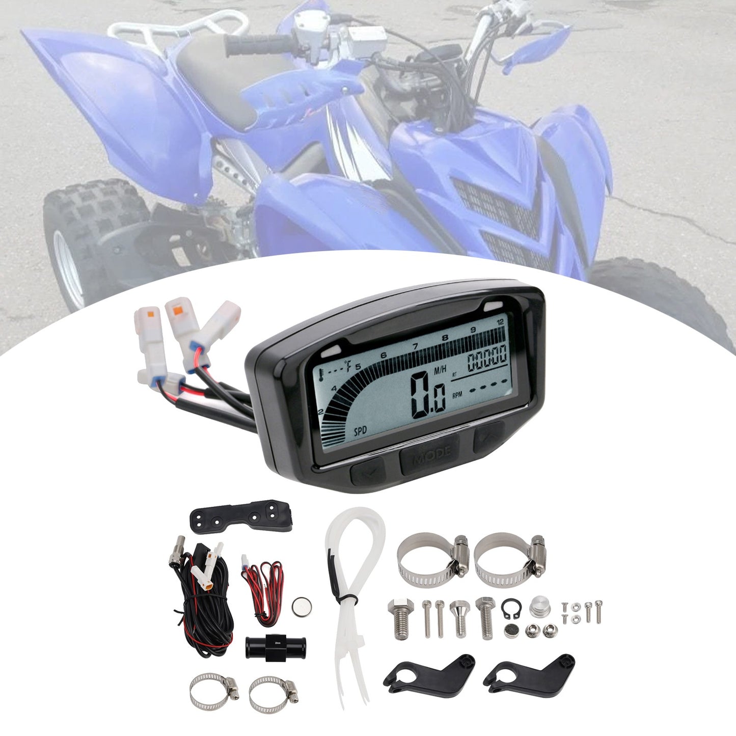 Speedometer Odometer Tachometer Digital Lcd Fits For Honda Cg150 2010-2012 2011