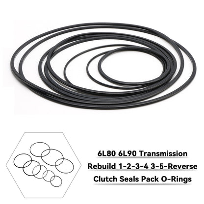 6L80 6L90 Transmission Rebuild 1-2-3-4 3-5-Reverse Clutch Seals Pack O-Rings