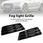 2PCS Front Fog Light Grille Lower Bumper Grill Fit AUDI A4 B9 2016-2018