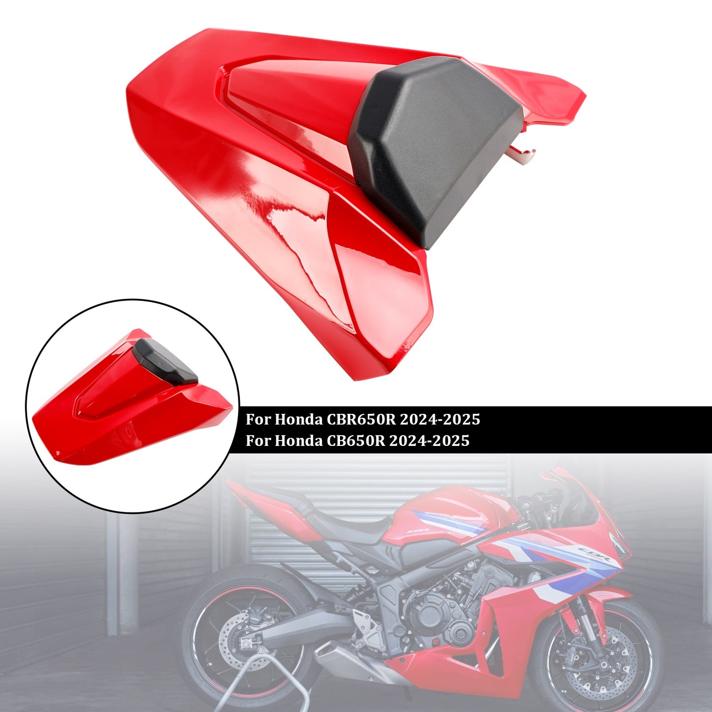 Rear Tail Seat Fairing Cover For Honda CBR650R CB650R 2024-2025 Red