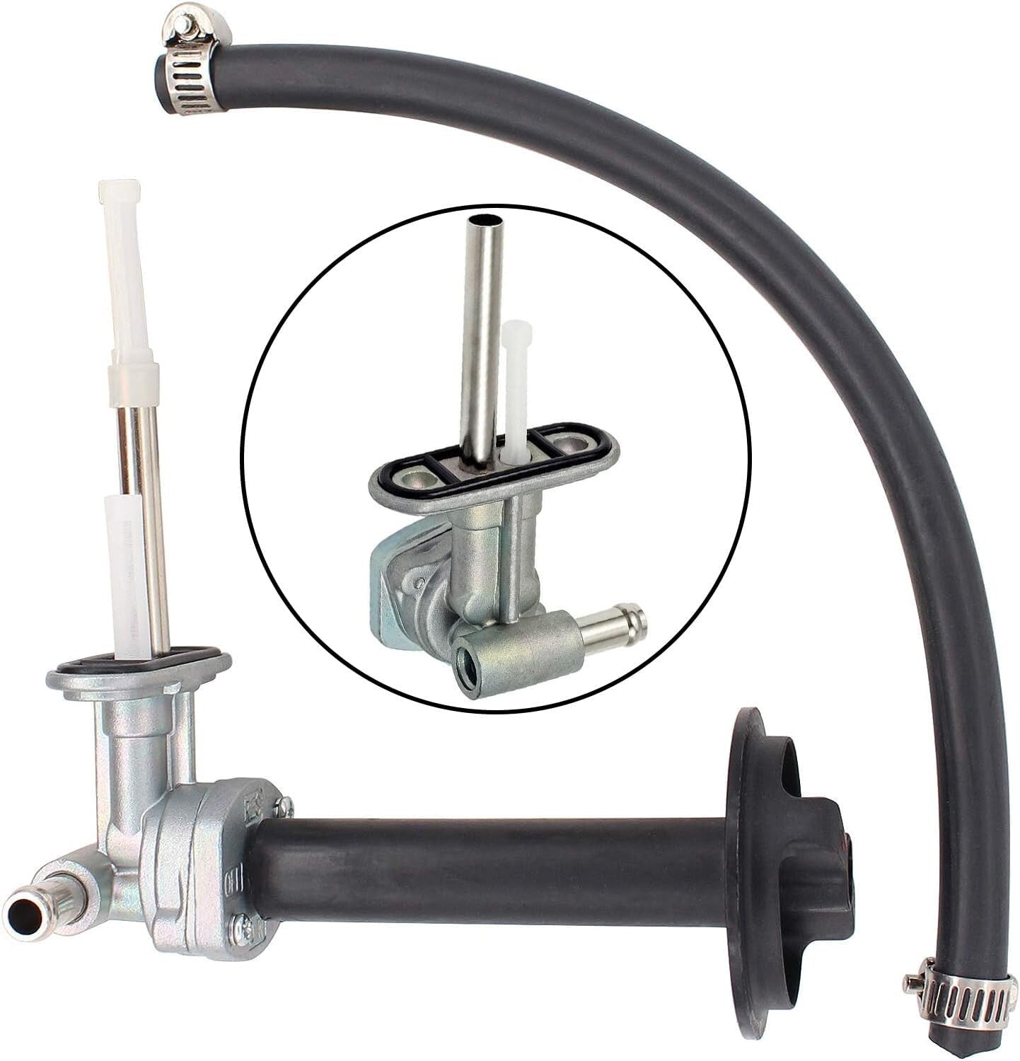 Fuel Valve Petcock + Lever For Yamaha Kodiak 400 YFM400FA YFM450FA 4x4 2000-2006