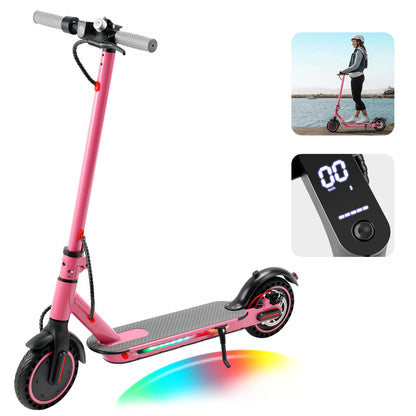 8.5" Folding Electric Scooter W/ app 350W 35KM Range 30km/h City Commute Pink