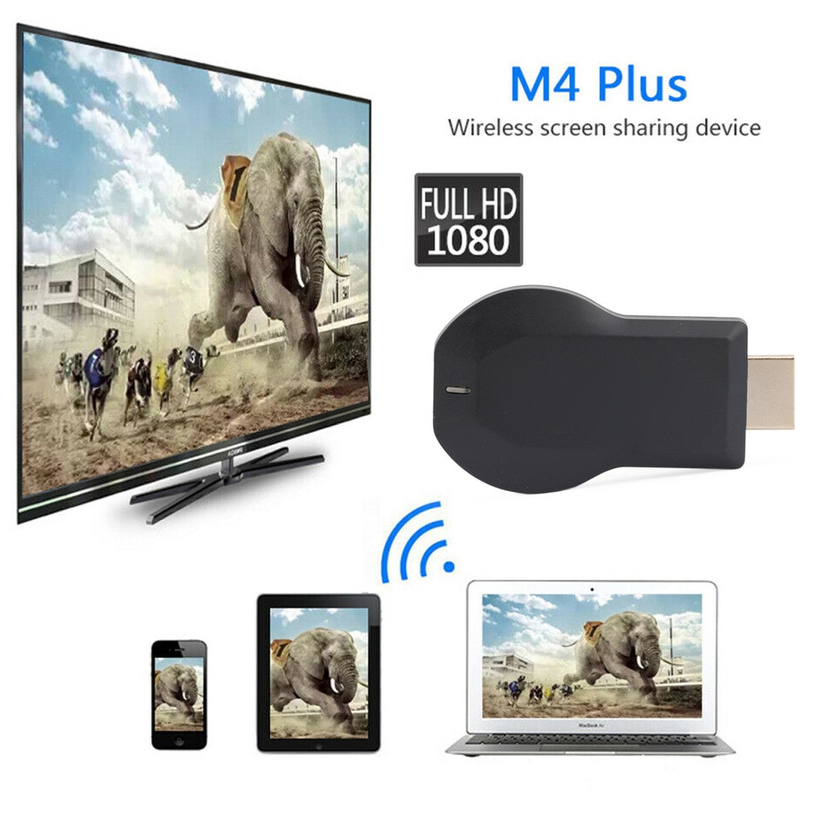 M4+ Air Play HD TV Stick WIFI Display Receiver Dongle Streamer
