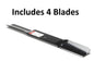 Solid Spare (4) Oregon 198-093 Lawn Mower Blade, 21-3/16", 100 Series Blade for MTD