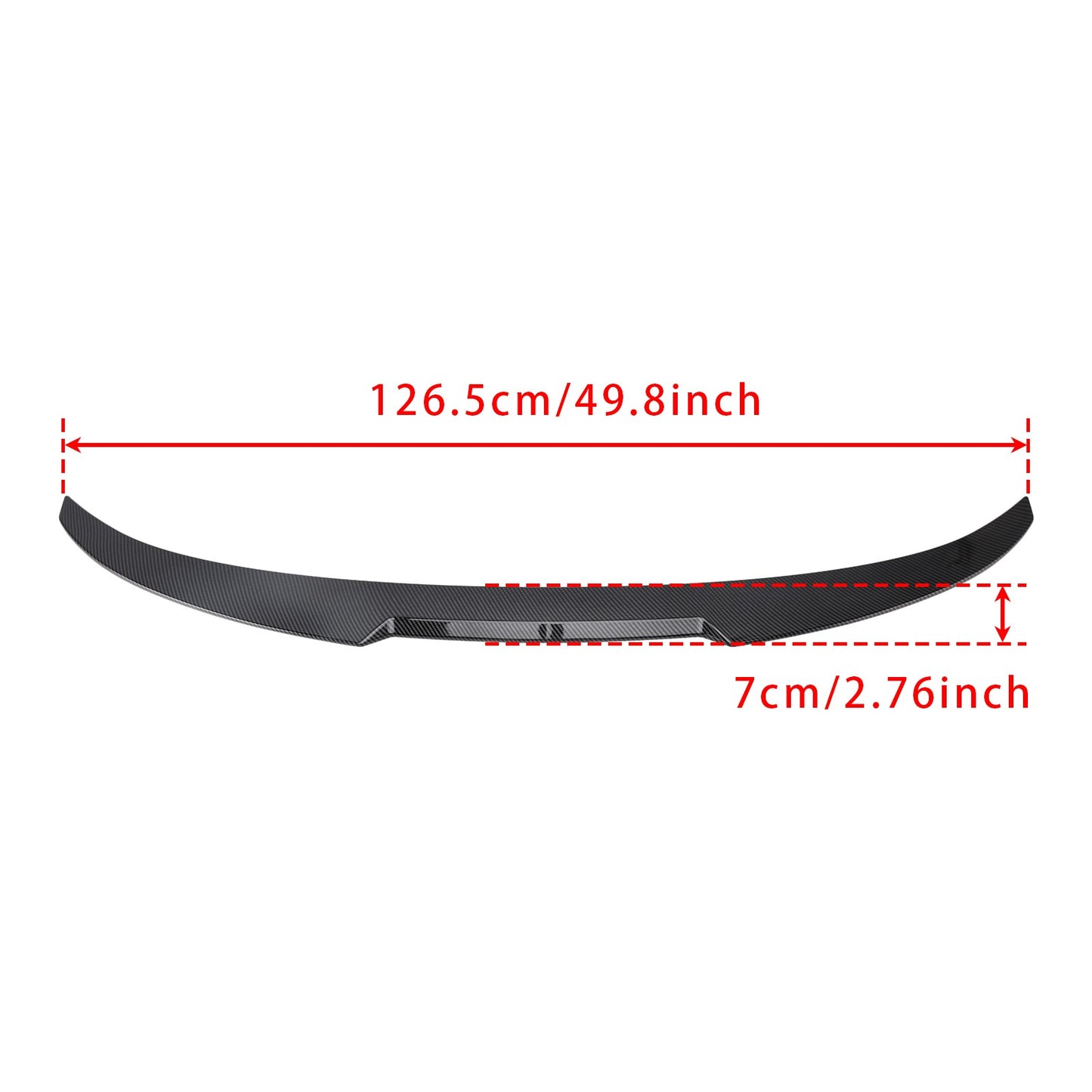 Carbon Fiber Look Rear Boot Spoiler For BMW 5 Series F10 2010-2016 M4 Style