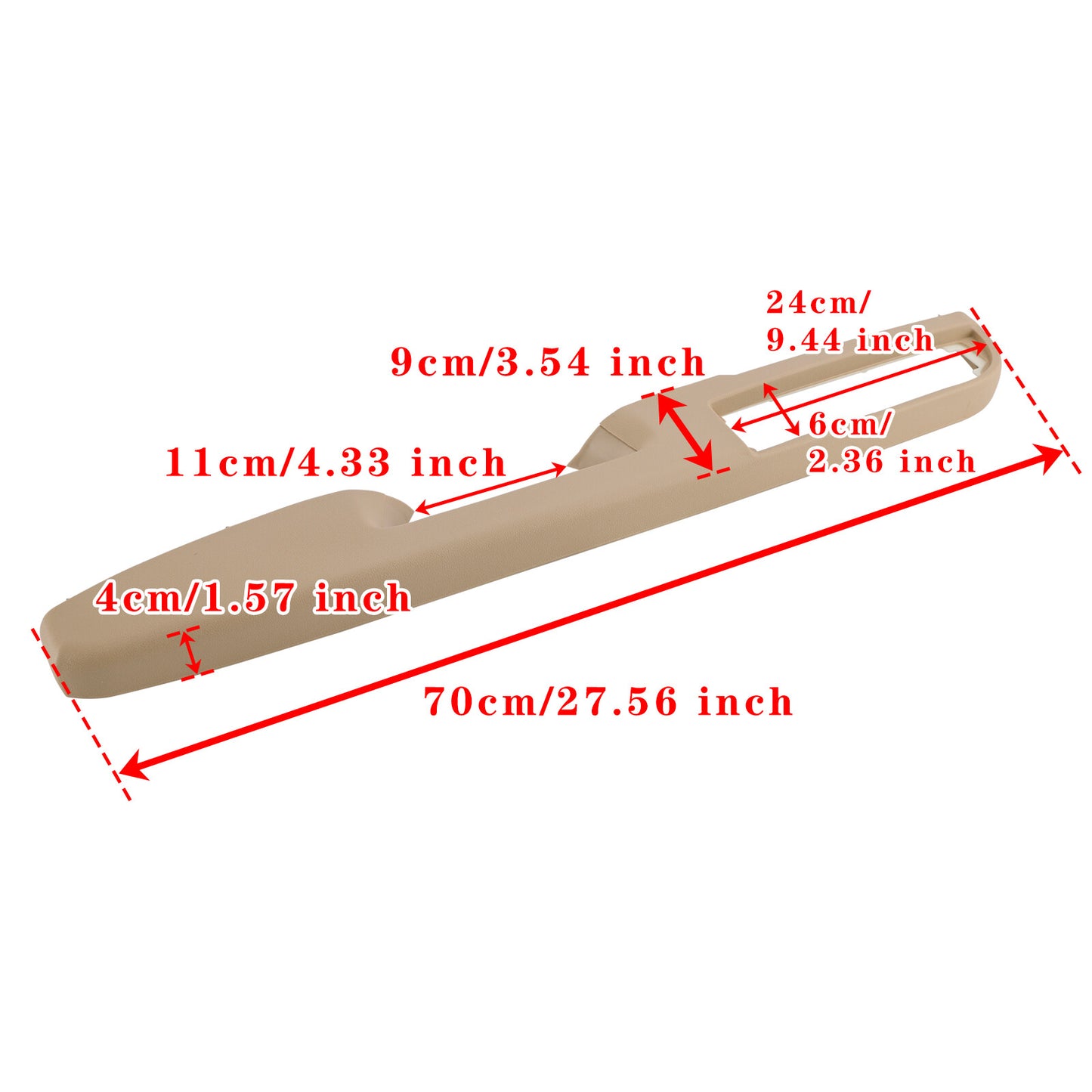 80995 Front Left Door Armrest Repair Kit Tan (27 inch) For Select Chevrolet/GMC