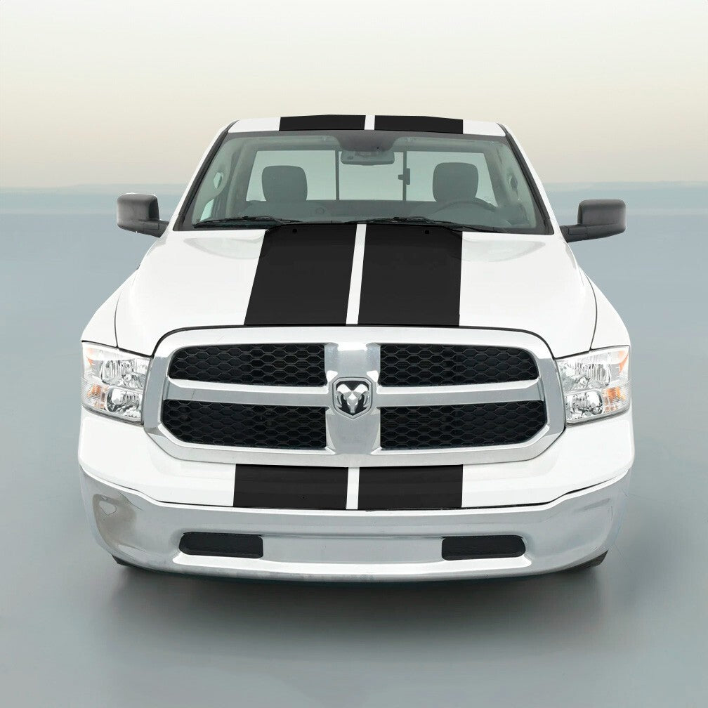 11" VINYL RALLY STRIPES RACING STRIPE + BONUS KIT For DODGE RAM 1500 2500 3500