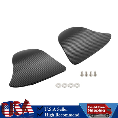 CNC Aluminum Black Mirror Block Off Plates For Yamaha YZF R1 / YZF R1M 2020-2024