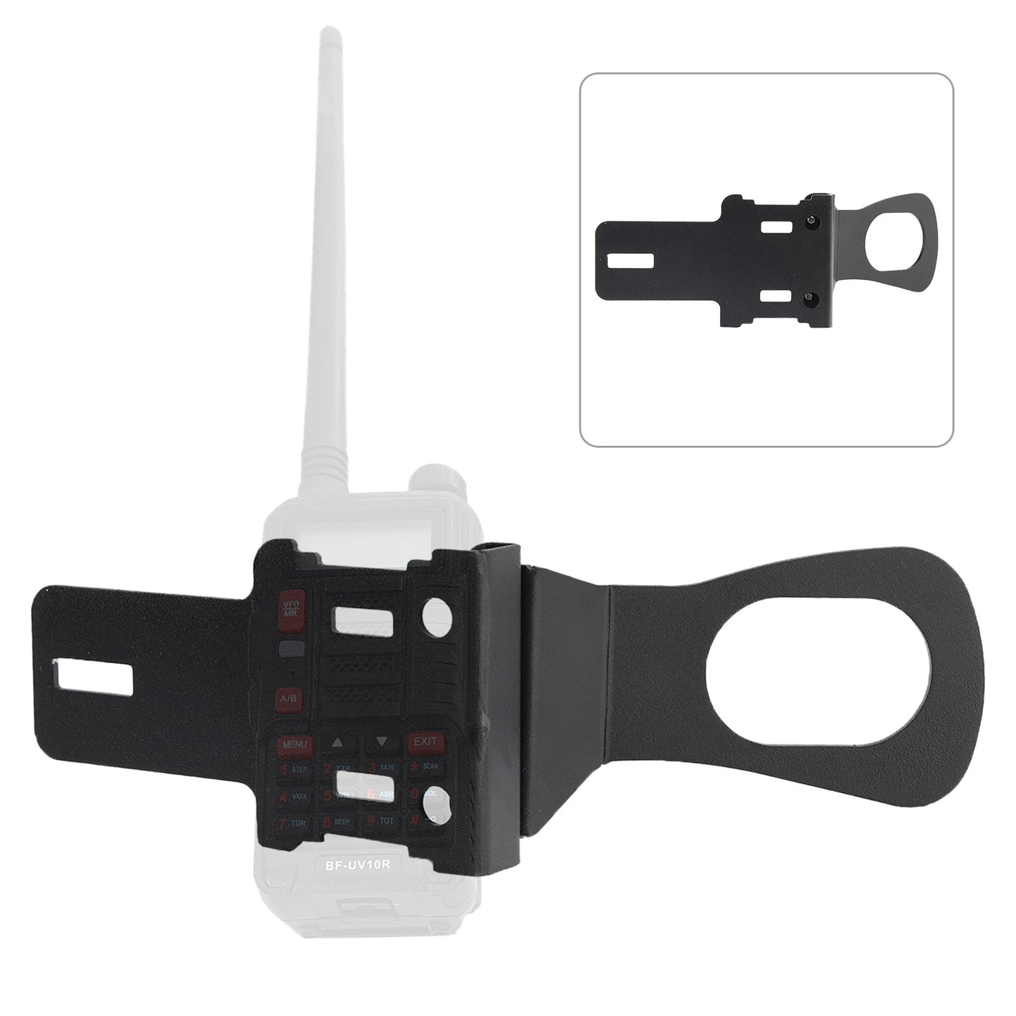 Handheld Radio Grab Bar Mount Walkie Talkie Bracket Fit for Wrangler JK and JL