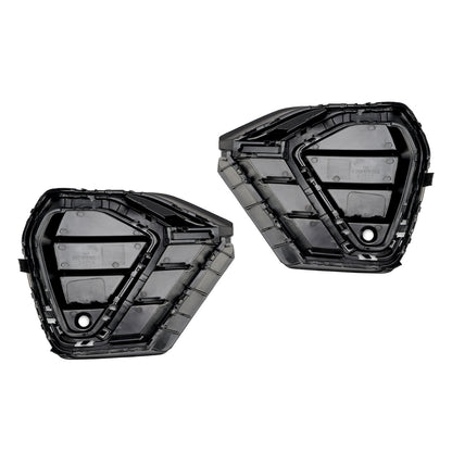 2PCS Gloss Black Front Bumper Grille Cover Fit Audi Q3 S-Line 2019-2022