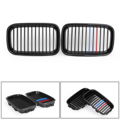 M-color Glossy Black Front Hood Kidney Sport Grills For BMW 3 Series E36 92-1996