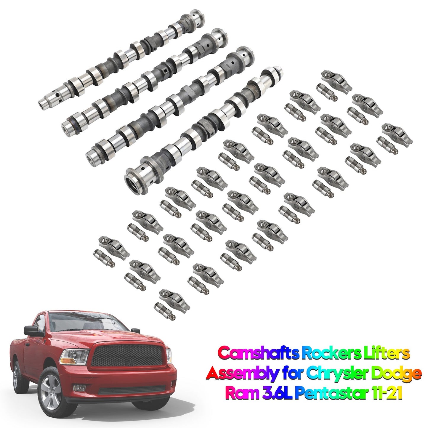 Camshafts Rockers Lifters Assembly for Chrysler Dodge Ram 3.6L Pentastar 11-2021