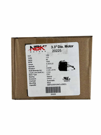 Solid Spare Motor Replacement for Gemini Loren Cook 7173-1580, GC/GN 142/144 Fasco D1100