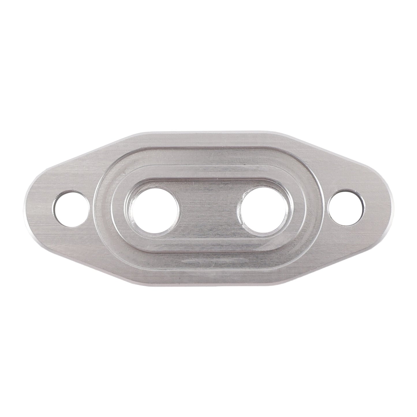 Twin Turbo Dual 1/8" NPT Oil Feed Line Adapter Plate for LS1 LSX LS3 LS2 LQ4