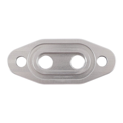 Twin Turbo Dual 1/8" NPT Oil Feed Line Adapter Plate for LS1 LSX LS3 LS2 LQ4