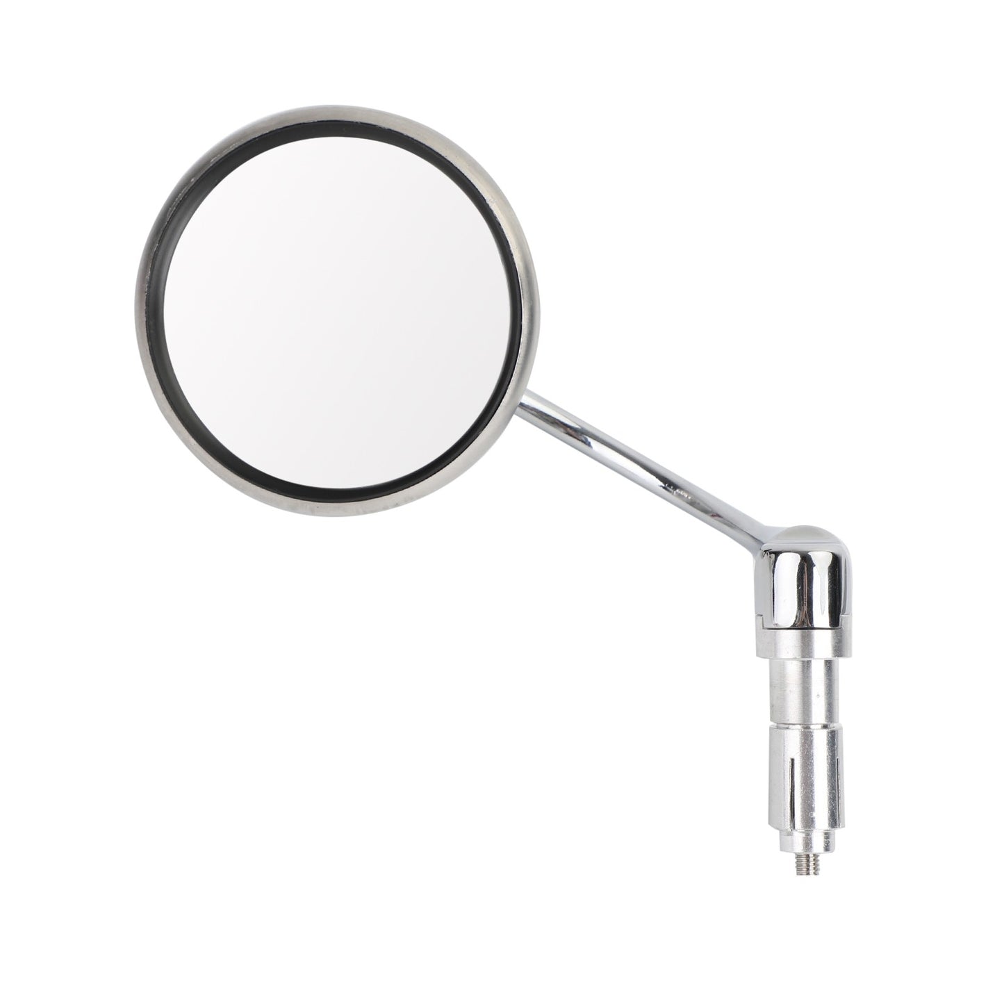 Chrome Round Rearview Mirrors Bar End Mirror for Motorcycle Chopper Cafe Racer
