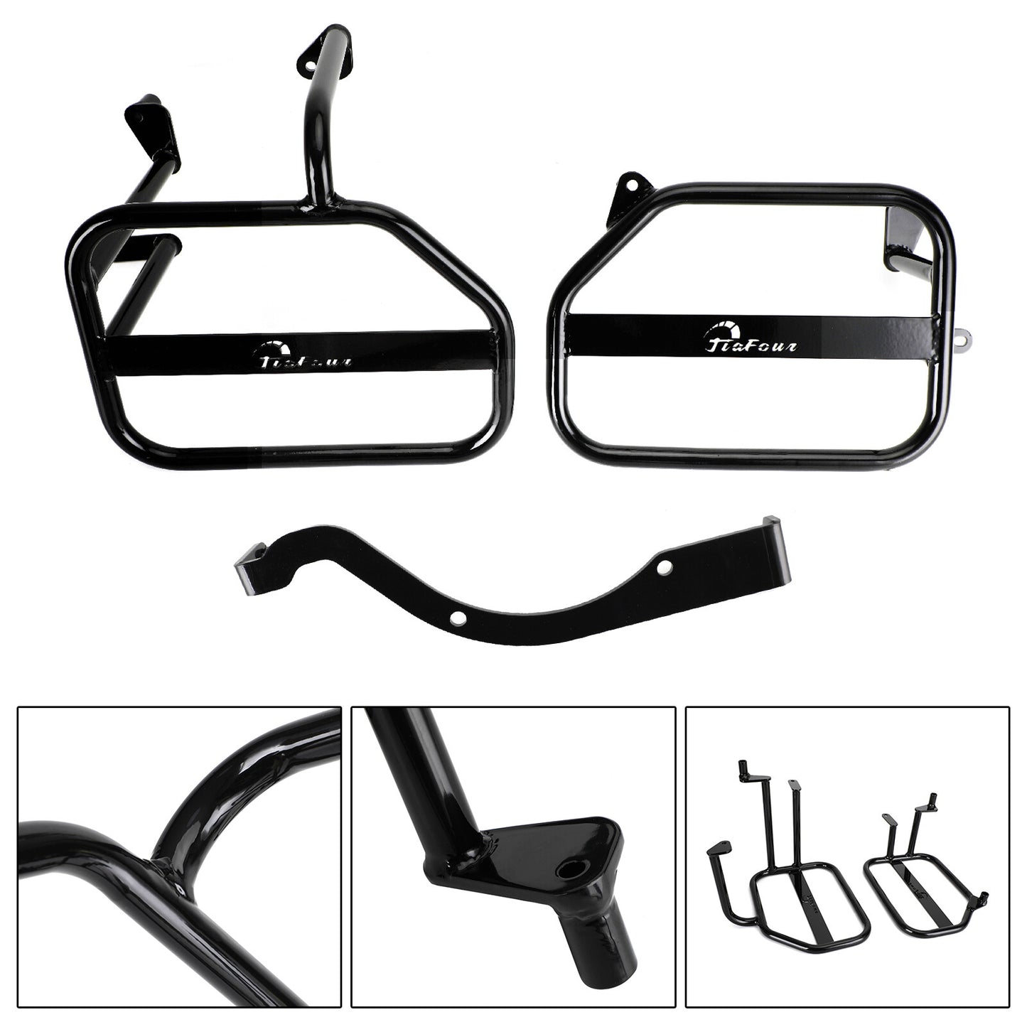 Side Saddle Bag Mounting Bracket Black Fit For Honda Ct125 20-22 Trail 125 21-22