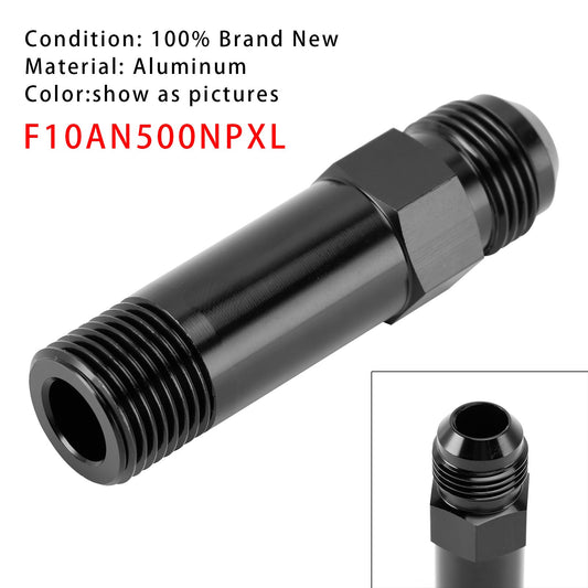 Straight -10AN Flare Male to 1/2" NPT Taper Pipe Turbo Drain Adapter Fitting