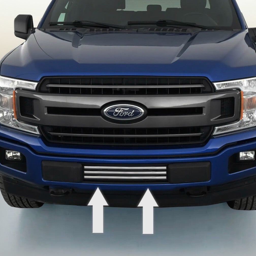 CHROME LOWER GRILLE BUMPER TRIM For FORD F150 2015 2016 2017 2018 2019